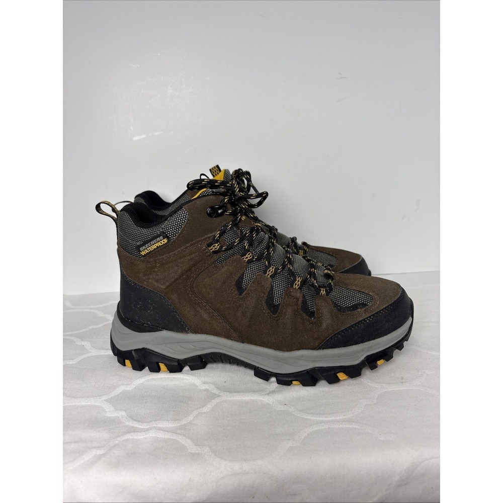Skechers Rickter Branson Shoes Mens Size 8 Khaki Black Hiking 204910/KHK